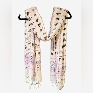 2/$20 - Jimmy Key Floral Tassel Scarf – New with Tags